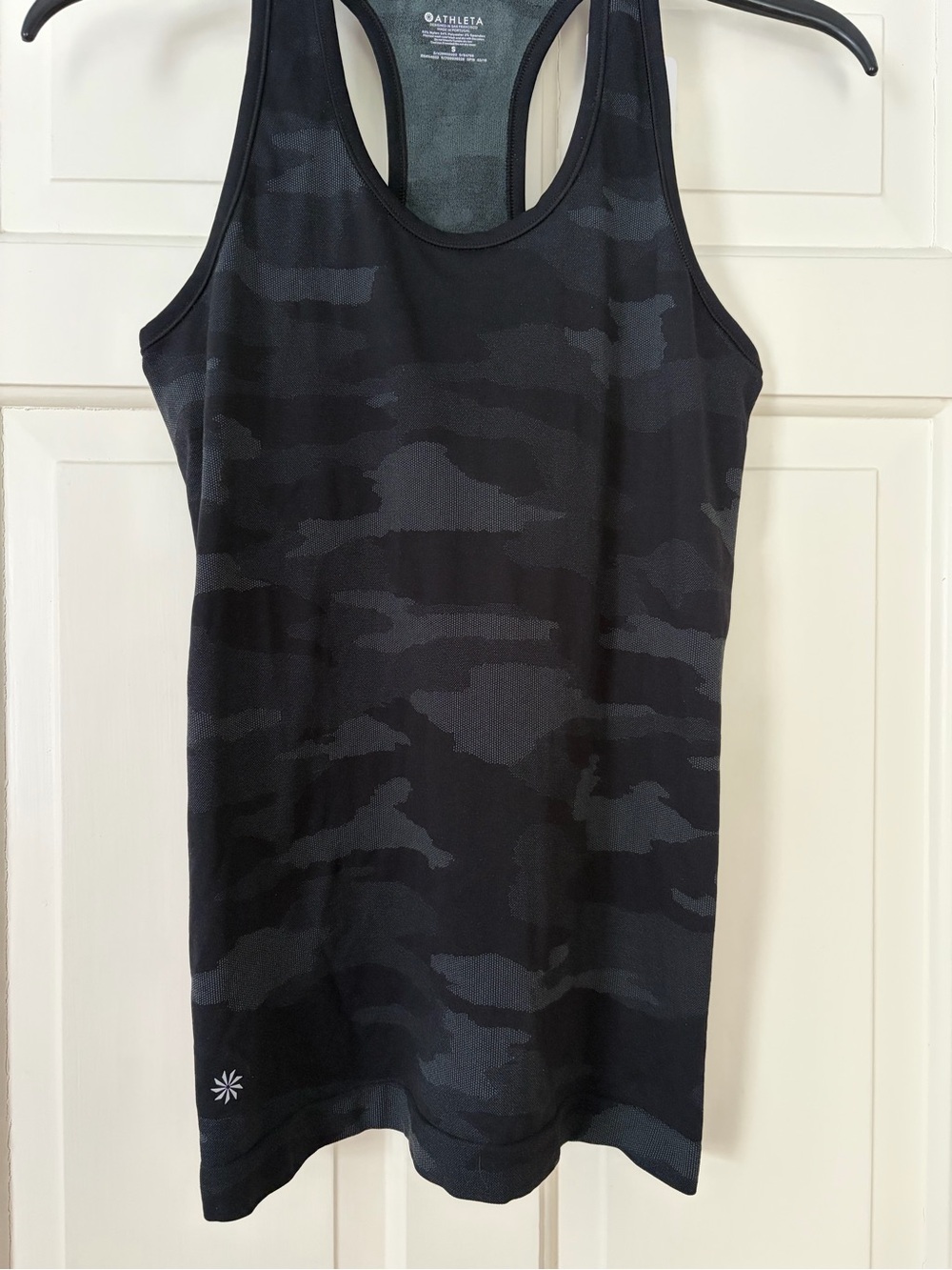 Athleta Speedlight Black Camo Racerback Tank Small - Picture 2 of 7